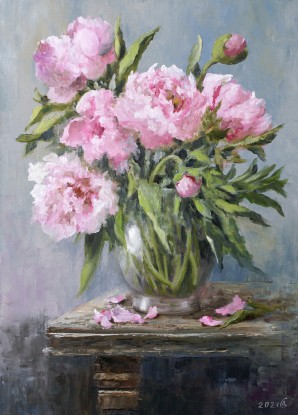 Etude with peonies
