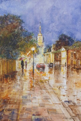 Moscow. Lights of the night city