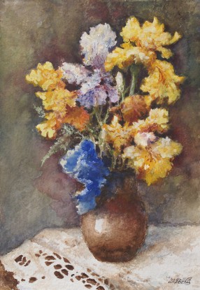 Irises (watercolor sketch)